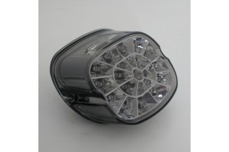 HIGHSIDER smart LED taillight, tinted glass and chrome reflector, for many HD models 1973-1998