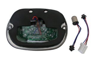 HIGHSIDER smart LED taillight, tinted glass and chrome reflector, for many HD models 1973-1998