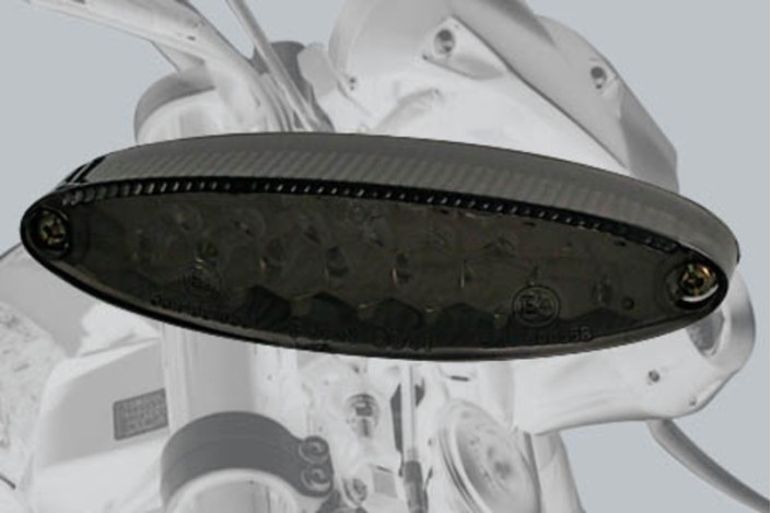 HIGHSIDER smart NUMBER1 LED mini taillight, tinted glass, with license plate light