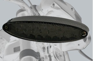 HIGHSIDER smart NUMBER1 LED mini taillight, tinted glass, with license plate light