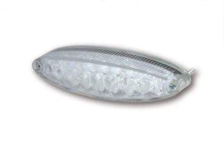 HIGHSIDER smart NUMBER1 LED mini tail light, with license plate light, clear glass.