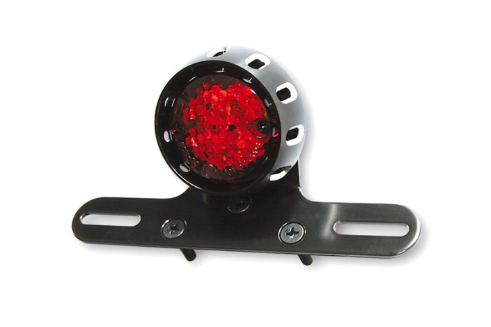 HIGHSIDER smart Miles Led Tail Light, Black Housing, Red Glass