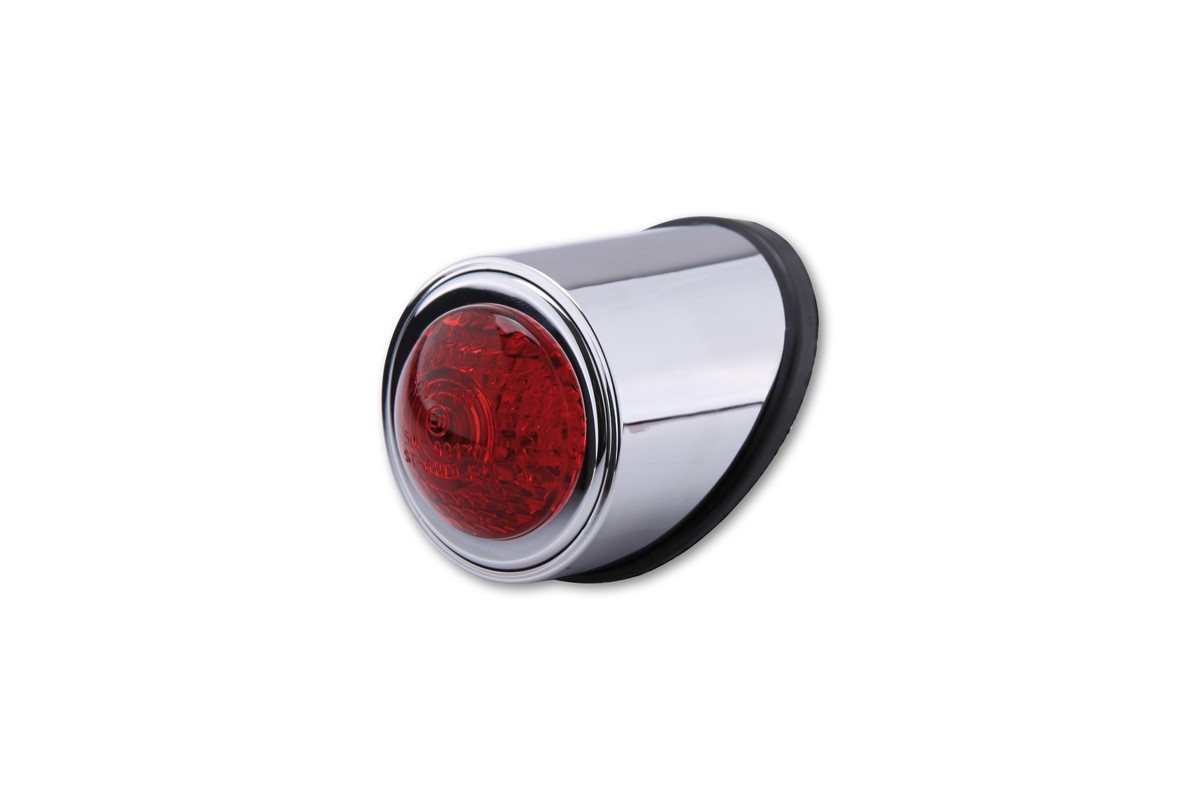 HIGHSIDER smart LED taillight OLD SCHOOL TYP1, chrome, red glass, E-approved