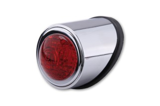 HIGHSIDER smart LED taillight OLD SCHOOL TYP1, chrome, red glass, E-approved