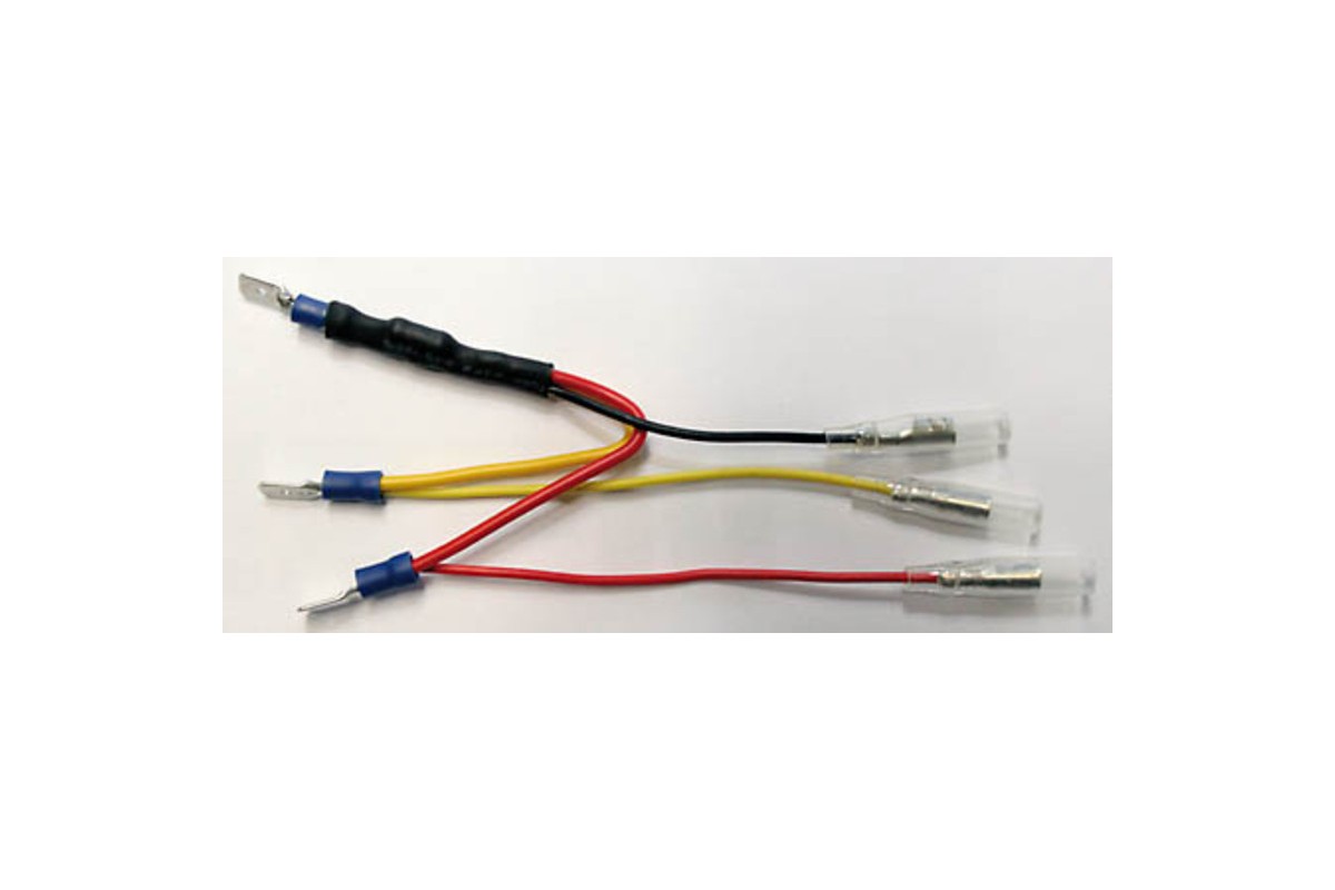 HIGHSIDER smart Resistor with adapter cable for LED rear lights, 6.3 mm flat plug