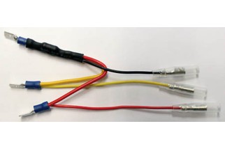 HIGHSIDER smart Resistor with adapter cable for LED rear lights, 6.3 mm flat plug