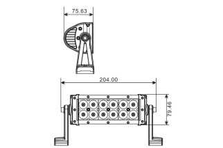 Projecteur 12 LED Quad 36 W | Sifam - Achat en ligne
