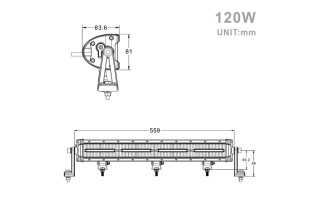 Projecteur LED 120W – 10 800 Lumens – Étanche IP67/IP68 | Sifam - Achat en ligne