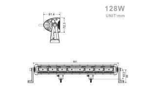 Projecteur LED Rectangulaire 128W – 10 500 lumens | Sifam - Achat en ligne