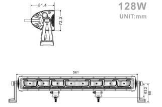 Projecteur LED 128W Off-Road 22’’ 11 520 lm – Étanche IP68 | Sifam - Achat en ligne