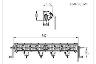 Projecteur LED 160W 22" – Puissant, étanche IP68, off-road | Sifam - Achat en ligne