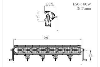 Projecteur LED 160W 22’’ – 11200 lm, IP68, tout-terrain | Sifam - Achat en ligne