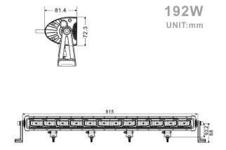 Projecteur LED 192W – 17 280 lm, étanche, homologué CE E-mark | Sifam - Achat en ligne