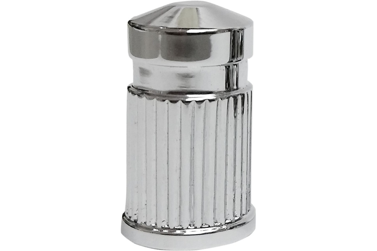 CAPS VALVE STEM ROUND CHR