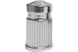 CAPS VALVE STEM ROUND CHR