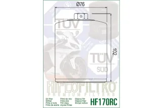 Harley-D Filtre huile HF170BRC