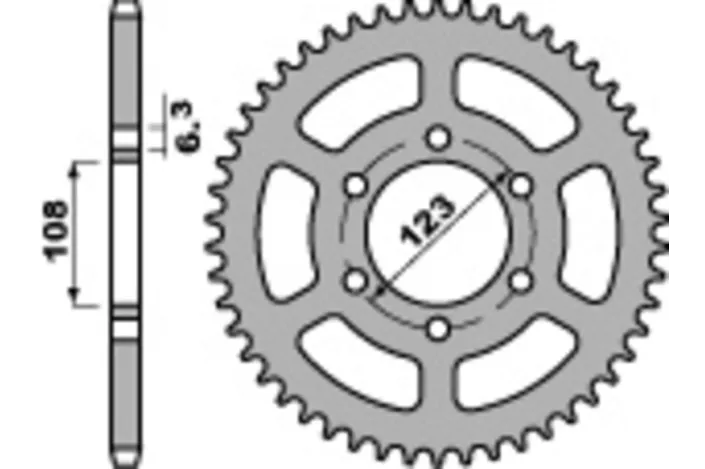 Couronne PBR acier standard 4412 - 420