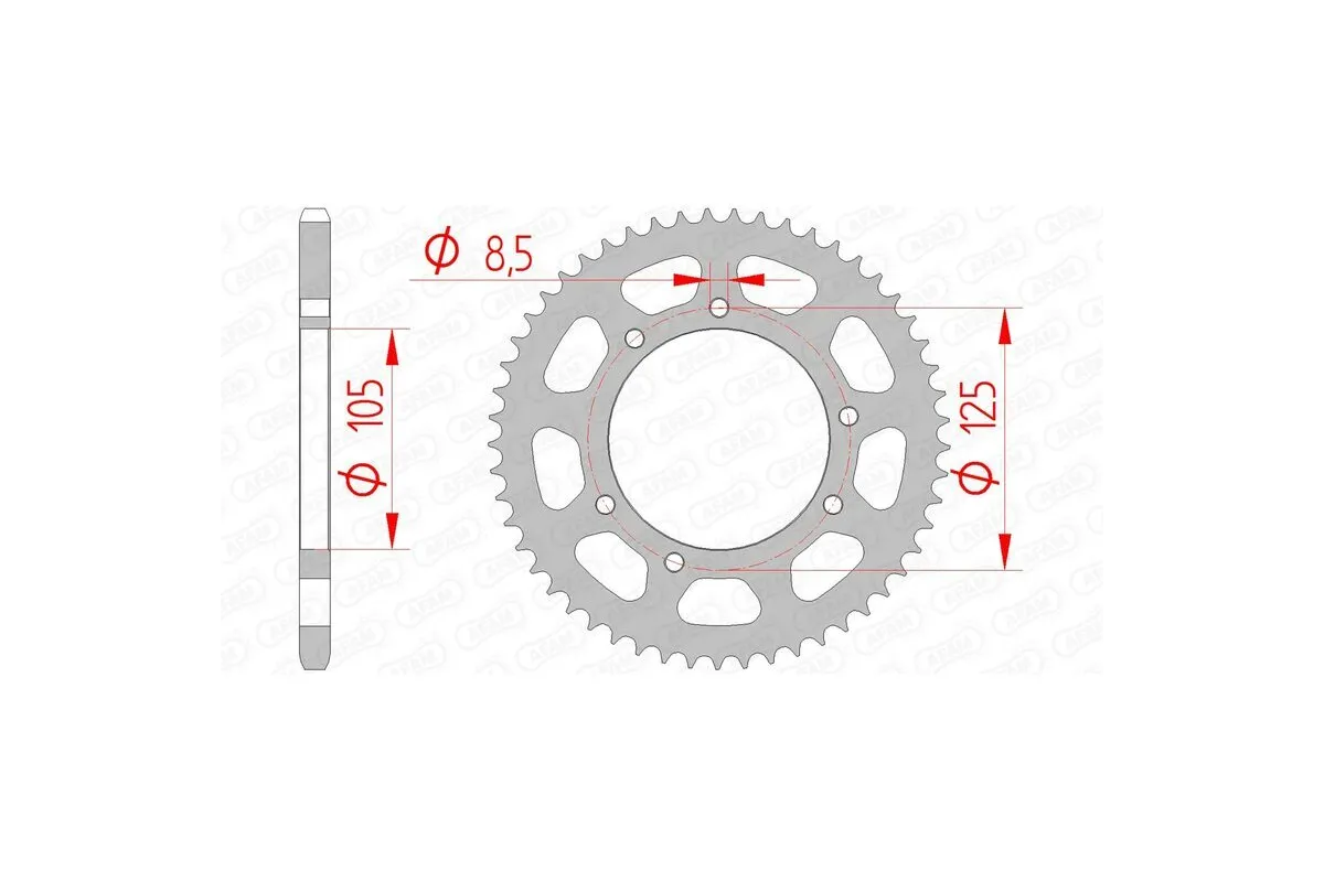 Couronne AFAM acier standard 47103 - 420 Couronne AFAM acier standard 47103 - 420