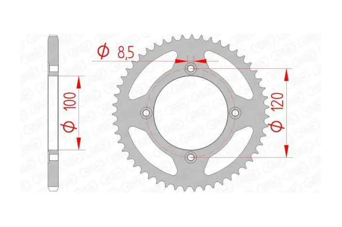 Couronne AFAM acier standard 47103 - 420