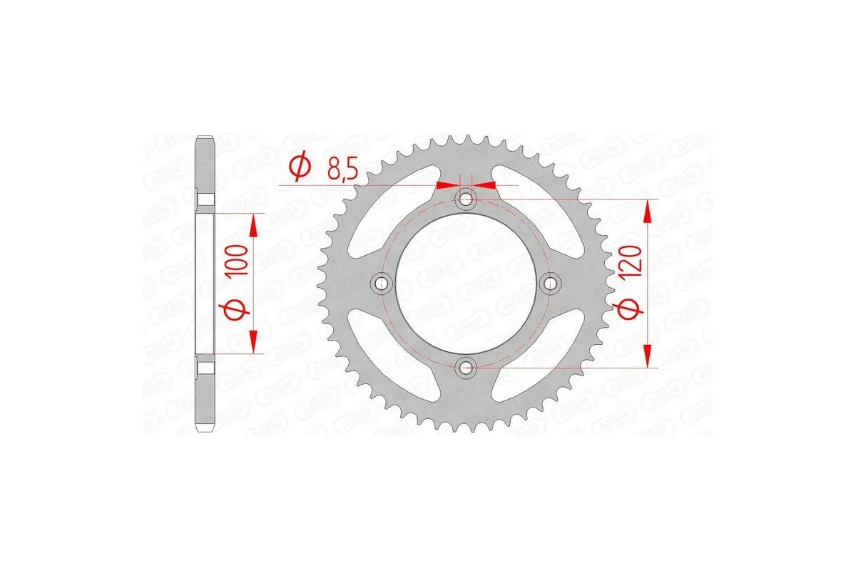 Couronne AFAM acier standard 47103 - 420 Couronne AFAM acier standard 47103 - 420