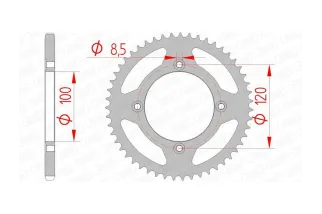 Couronne AFAM acier standard 47103 - 420