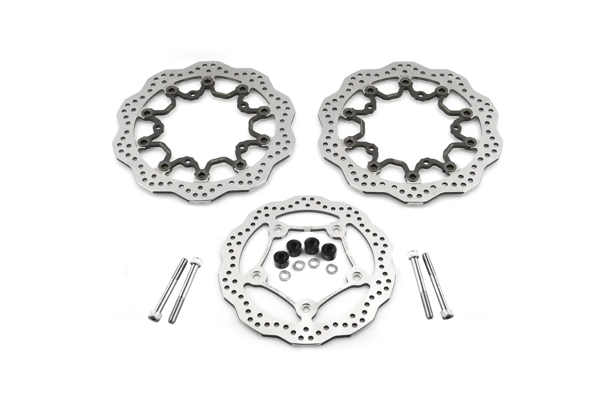 Kit disque de frein Oversize NG BRAKES rond flottant - T-Max 530/560 Radial