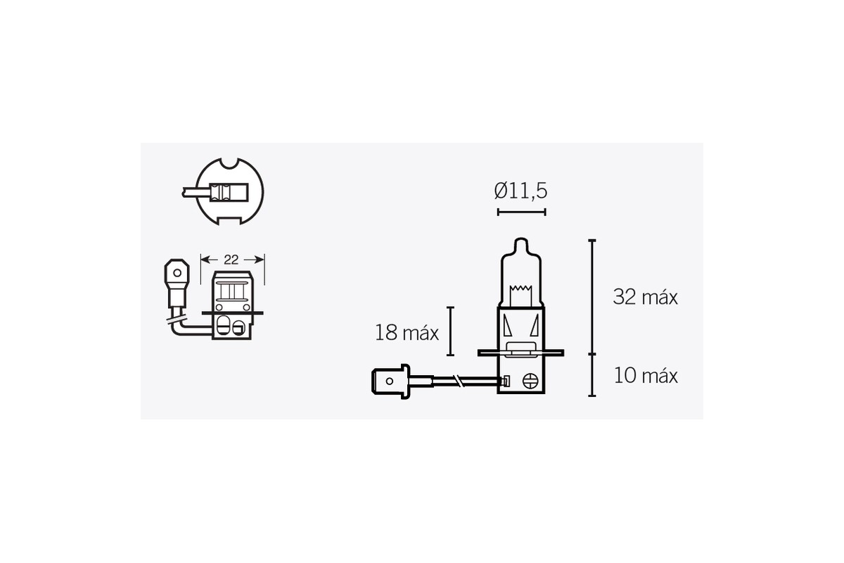 Ampoule V PARTS H3 12V 55W