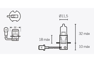 Ampoule V PARTS H3 12V 55W