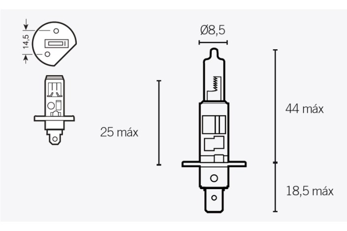 Ampoule V PARTS H1 12V 55W