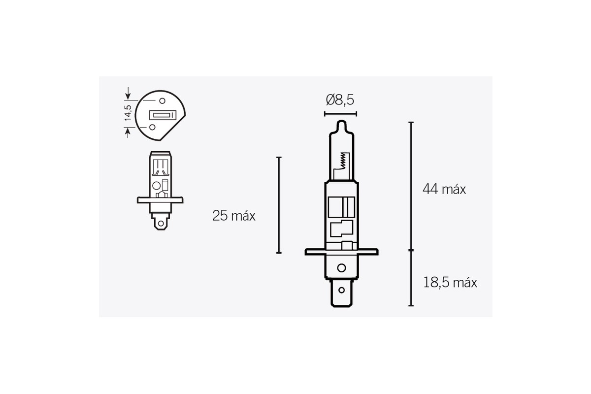 Ampoule V PARTS H1 12V 55W