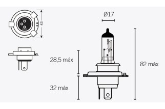 Ampoule V PARTS H4 12V 60/55W