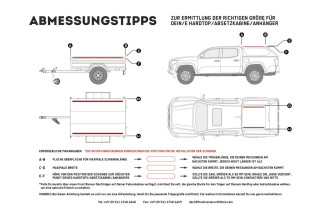 Kit de galerie Slimline II pour une remorque ou un hard top de Pick-Up avec rails d'origine/ 1255mm (l) X 1358mm (L)