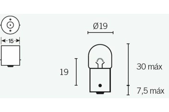 Ampoule TECNIUM R5 12V 5W - x10