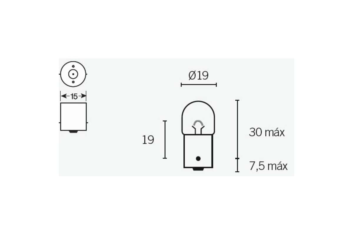 Ampoule TECNIUM R5 12V 5W - x10