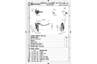 Maître-cylindre BREMBO UPGRADE 19RCS Corsa Corta Radial