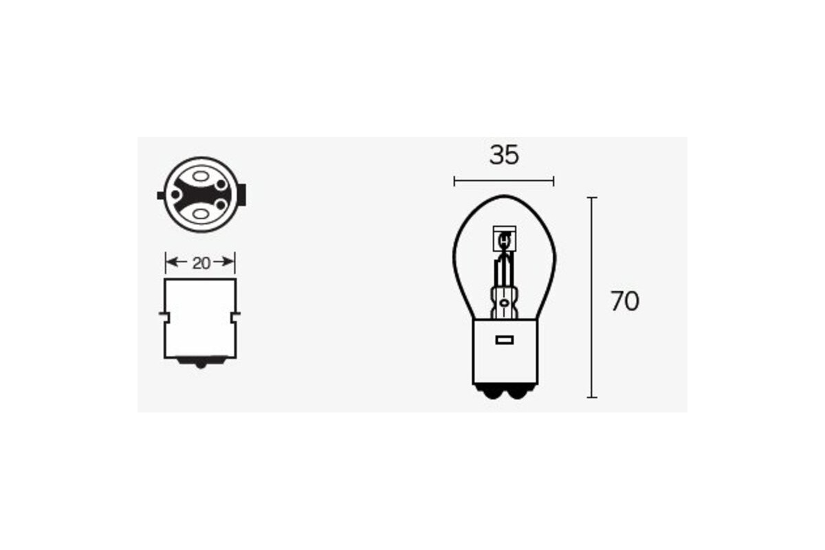 Ampoule TECNIUM S1 12V 25/25W - x10