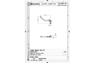 Levier embrayage BREMBO UPGRADE style RCS