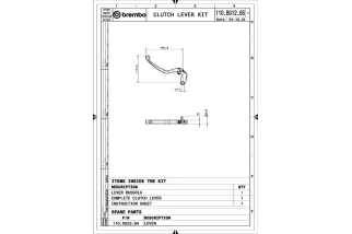 Levier embrayage BREMBO UPGRADE style RCS