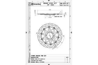 Disques de frein BREMBO UPGRADE Supersport rond flottant - la paire