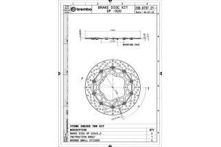 Disques de frein BREMBO UPGRADE Supersport rond flottant - la paire