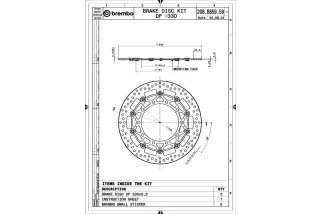 Paire de disques de frein BREMBO UPGRADE - SUPERSPORT - 208B85959
