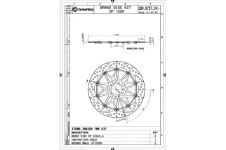 Disques de frein BREMBO UPGRADE Supersport rond flottant - la paire
