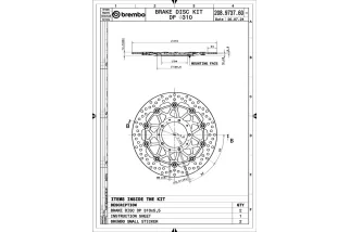 Disques de frein BREMBO UPGRADE Supersport rond flottant - la paire