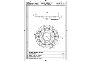 Disques de frein BREMBO UPGRADE Supersport rond flottant - la paire