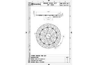 Disques de frein BREMBO UPGRADE Supersport rond flottant - la paire