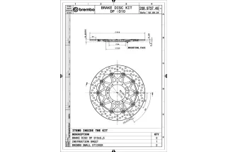 Disques de frein BREMBO UPGRADE Supersport rond flottant - la paire