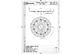 Disques de frein BREMBO UPGRADE Supersport rond flottant - la paire
