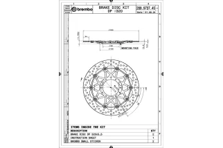 Disques de frein BREMBO UPGRADE Supersport rond flottant - la paire