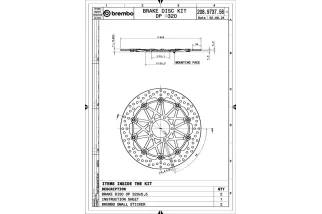 Paire de disques de frein BREMBO UPGRADE - SUPERSPORT - 208973756