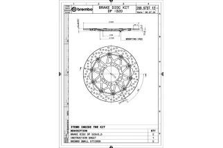 Disques de frein BREMBO UPGRADE Supersport rond flottant - la paire